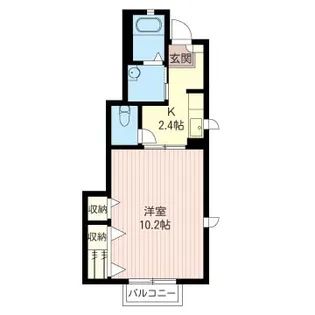 ハイツフォレストM【1階】の間取り