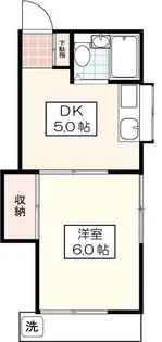 武蔵野ハイム【1階】の間取り