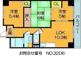 エスペランサ門真南【1階】の間取り