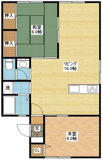 セジュールタテダA【1階】の間取り