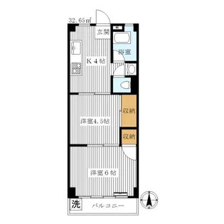 シルバーストーンコーポ【1階】の間取り