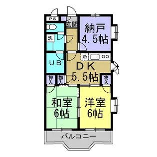 クオリティハイツA【2階】の間取り