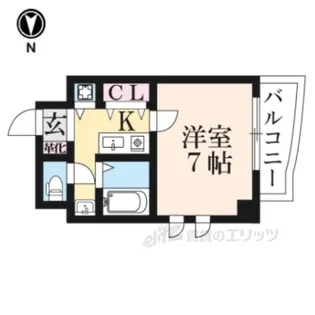 グランドパレス京都烏丸五条【4階】の間取り