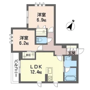 メゾン・ド・リヴェール【2階】の間取り