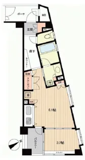 ロセット江古田【1階】の間取り