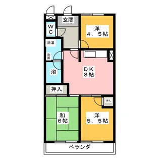 地蔵マンション【4階】の間取り