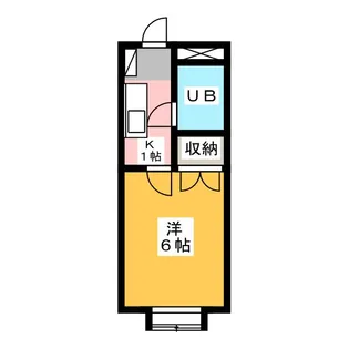 ハイツ亜巣実【1階】の間取り