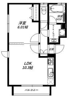 エコロジースクエア笹塚【1階】の間取り