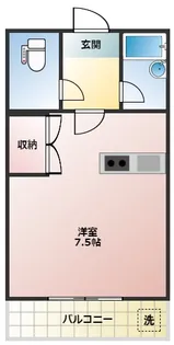 エレガンス木花II【1階】の間取り