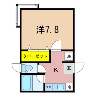 ヒルタウン飛鳥【1階】の間取り