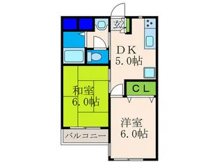 ベルメゾンE&Y【2階】の間取り