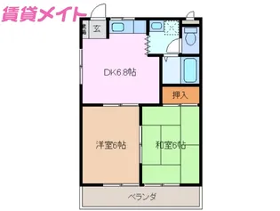 リベラル88【2階】の間取り