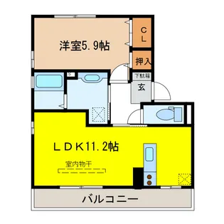 マルモカオンA/B棟【1階】の間取り