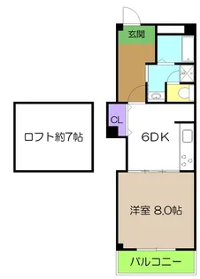 イーリスハイツ A棟【4階】の間取り