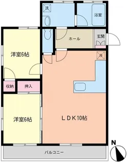エトワールハイツ足利【3階】の間取り