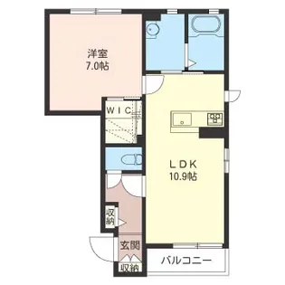 アンビシアD【1階】の間取り