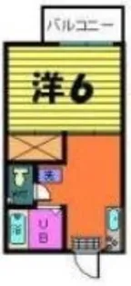 聚楽ハイツ【2階】の間取り