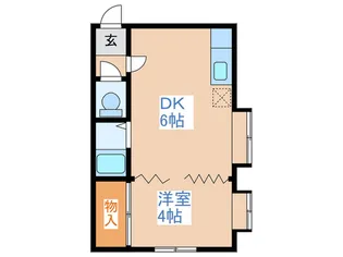 リバティ-平岸【2階】の間取り