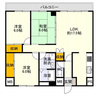 広島県広島市南区段原2【マンション】の間取り