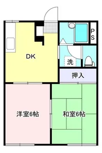 フジイハイツ【1階】の間取り