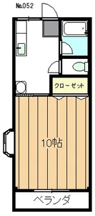 ドミトリ坂野【2階】の間取り