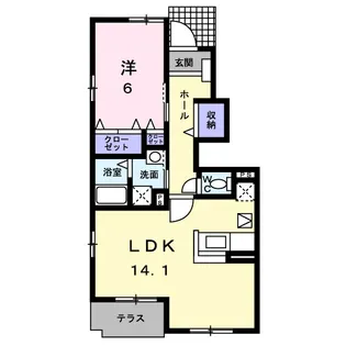 広島県福山市新市町大字戸手【アパート】の間取り