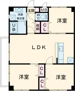 サンリヤン・ガーデン【3階】の間取り