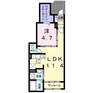 アムール 琴 III【1階】の間取り