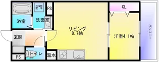 アート東大阪B【2階】の間取り