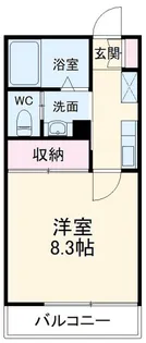 1Kの間取り画像