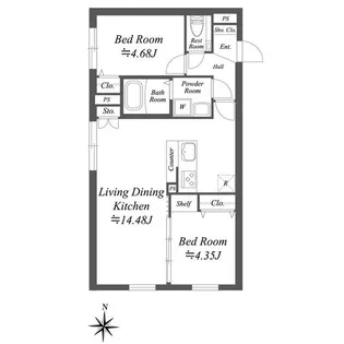 SOLASIA residence世田谷代田【3階】の間取り