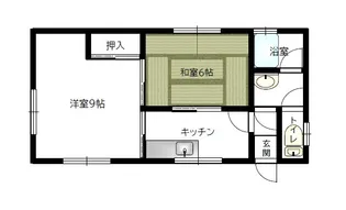 コーポかすみ【1階】の間取り