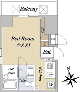 1Rの間取り画像