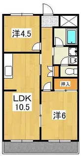 カインド不二No.2【2階】の間取り