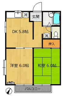 シャトレ六実【1階】の間取り
