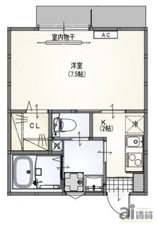 東京都小平市小川東町1【アパート】の間取り