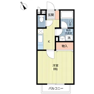 リバーサイド B【2階】の間取り