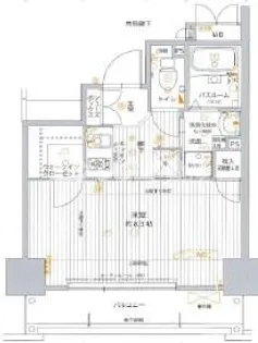 エスカーサ大阪WEST【7階】の間取り