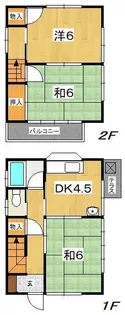 神奈川県小田原市栢山【一戸建】の間取り
