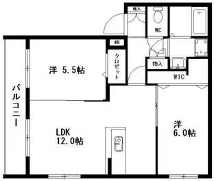 ヴィラフォレスト【1階】の間取り