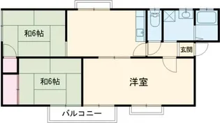 大阪府枚方市東香里新町【アパート】の間取り
