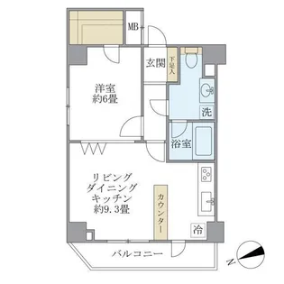 東京都文京区湯島2【マンション】の間取り