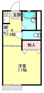 東京都立川市羽衣町1【アパート】の間取り