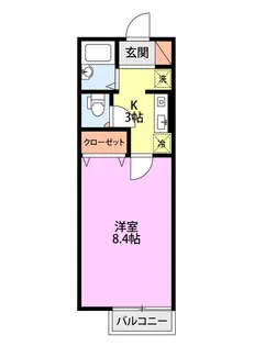 新潟県新潟市中央区関屋金衛町2【アパート】の間取り