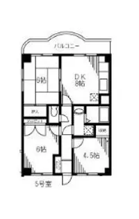 シャンテメゾン井上NO.6【5階】の間取り