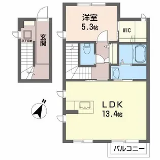 アベニュー Villa【2階】の間取り
