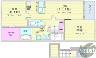 グレースヒルズ2【2階】の間取り