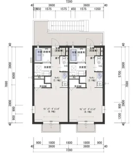 (仮)下小塙町 D棟【2階】の間取り