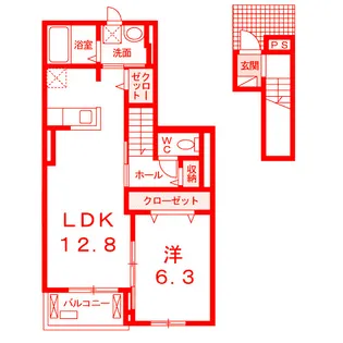 クレシェンテ湘南【2階】の間取り