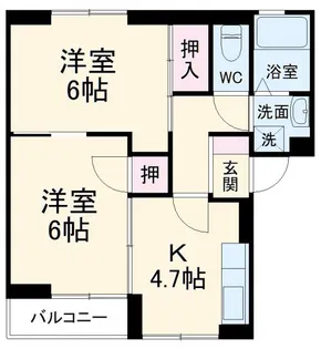 グリーンヒル【2階】の間取り